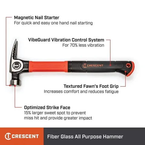 20 oz. Fiberglass General Purpose Hammer