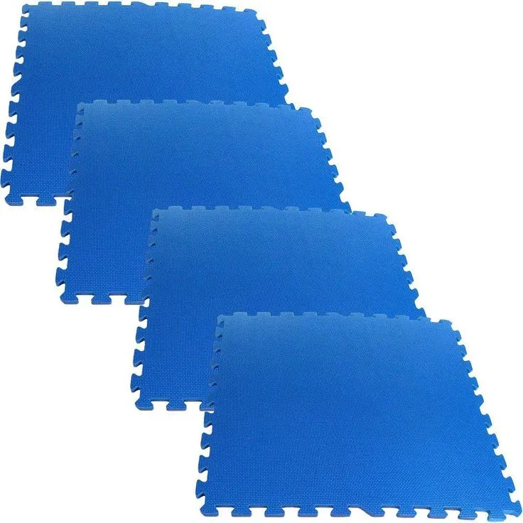 Stalwart Ultimate Comfort Blue 24 in. x 24 in. Foam Garage Floor (4-Pack), photo 2 of 4