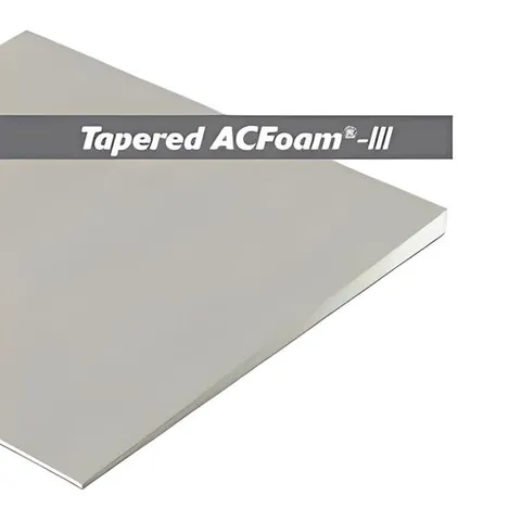 ACFoam-III Tapered CGF Coated Glass Faced 2 Sides 4 × 4 ft Polyiso Roof Insulation Board - All Sizes