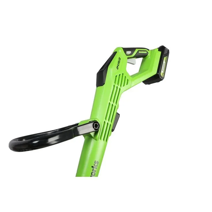 Greenworks 24-Volt 11 in. TORQDRIVE String Trimmer, 2Ah USB Battery and Charger Included ST24B214, photo 2 of 10