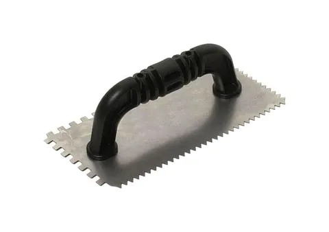 QLT 4 in wide · 9 in long Steel Square and V-Notched Trowel