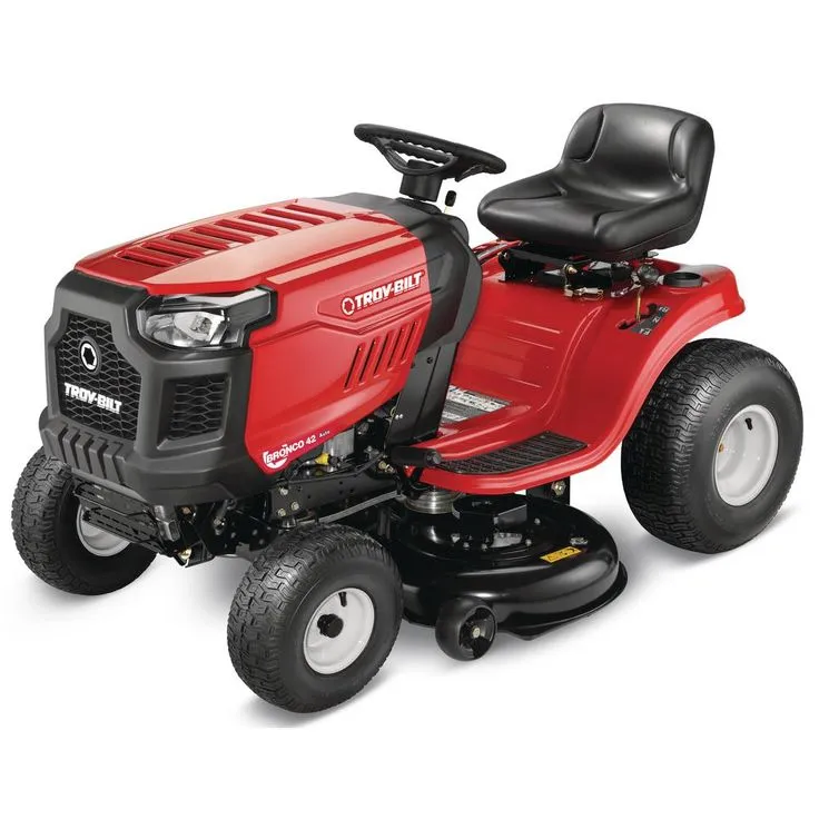 Troy-Bilt Bronco 42 in. 19 HP Briggs & Stratton Automatic Drive Gas Riding Lawn Tractor with Mow in Reverse, photo 7 of 10