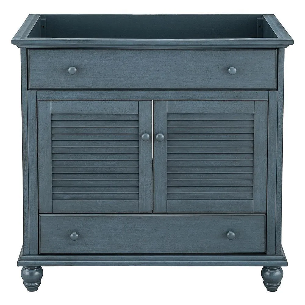 Cottage 48 in. W Bath Vanity Cabinet Only in Antique White, photo 12 of 17