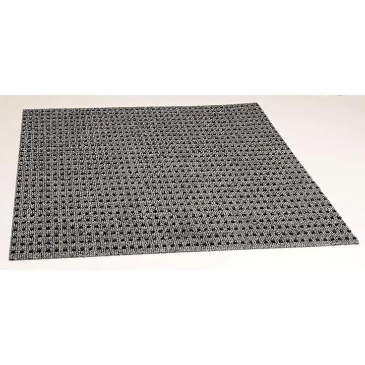 Foss First Impressions Tattersall Smoke w/ Blk 24 in. x 24 in. Commercial Peel and Stick Carpet Tile (15-tile / case), photo 7 of 9