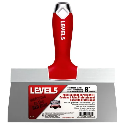 8 in. Stainless Steel Taping Knife with Soft Grip
