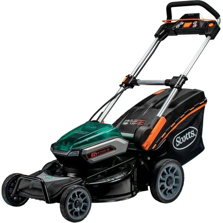 Scotts 21 in. 62-Volt Lithium-Ion Cordless Battery Walk Behind Push Mower with 5 Ah Battery and Charger Included, photo 7 of 10