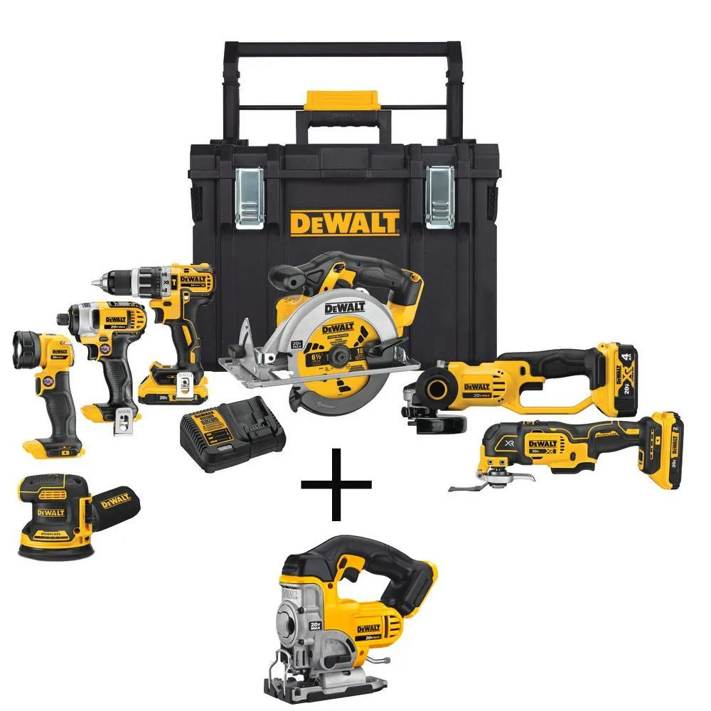 DEWALT 20-Volt Max Lithium-Ion Cordless Combo Kit (10-Tool) w/ (2) Batteries 2.0Ah, Charger & Tool Bag, photo 23 of 41