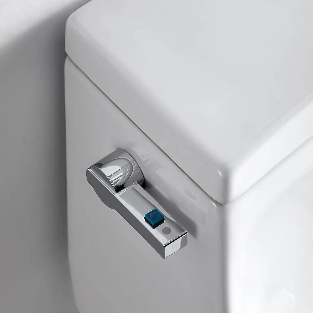 1-Piece 0.8 GPF/1.28 GPF Single Flush High Efficiency Elongated Toilet in White, Seat Included, photo 7 of 7