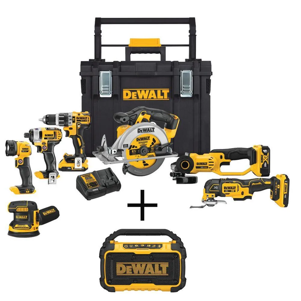 DEWALT 20-Volt Max Lithium-Ion Cordless Combo Kit (10-Tool) w/ (2) Batteries 2.0Ah, Charger & Tool Bag, photo 24 of 41