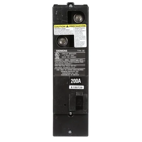 200 Amp Double-Pole 10kA Type QS Multi-Family Main Breaker