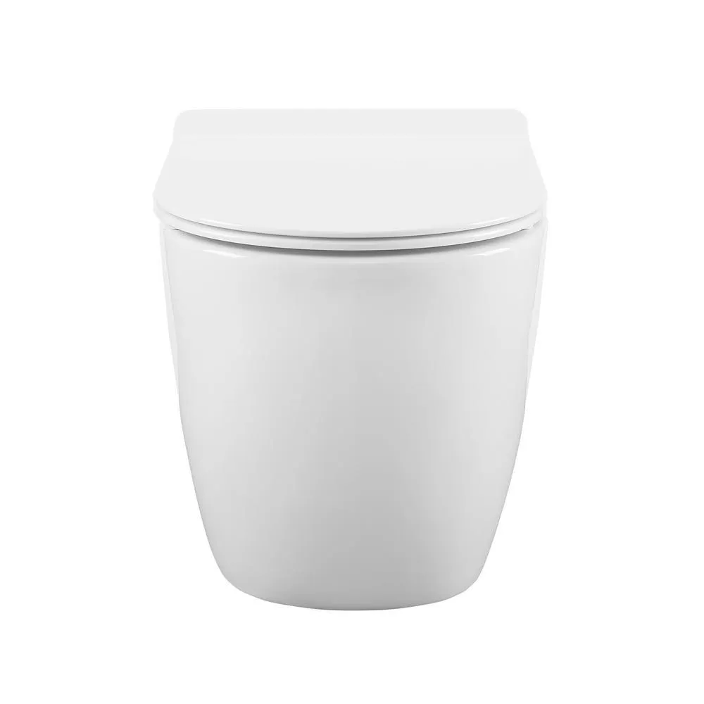 Swiss Madison St. Tropez Wall Hung Toilet Bowl 0.8/1.28 GPF Dual Flush Elongated in White, photo 4 of 11