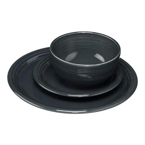 Casual Slate Ceramic Dinnerware Set (Service for 1)