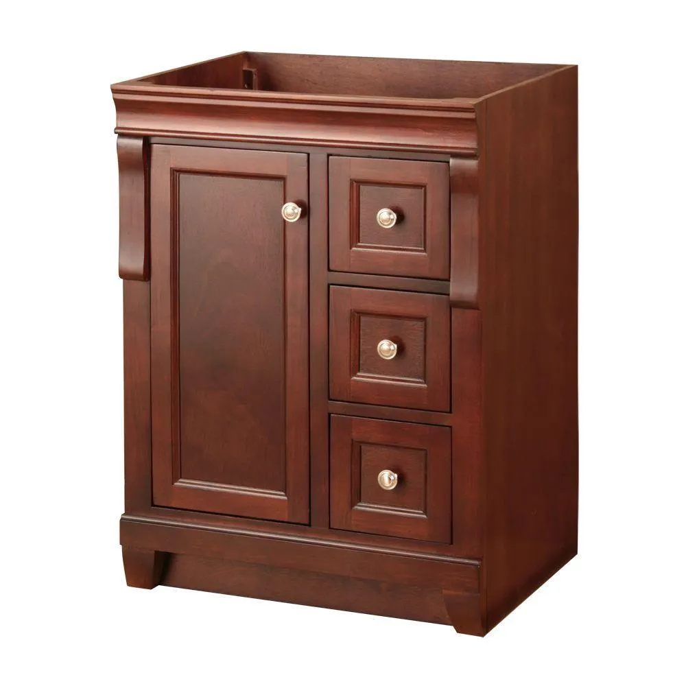 Naples 48 in. W Bath Vanity Cabinet Only in Distressed Grey with Left Hand Drawers, photo 21 of 30