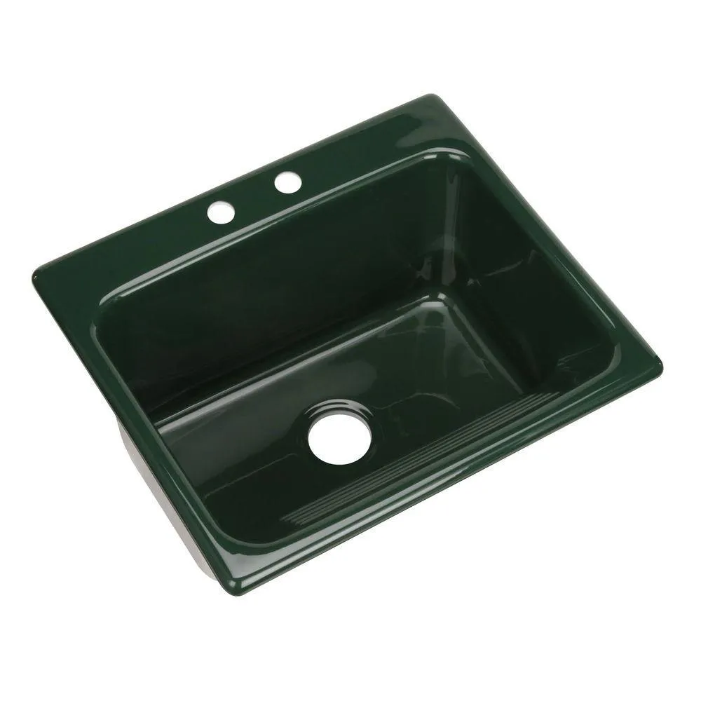Kensington Drop-In Acrylic 25 in. 2-Hole Single Bowl Utility Sink in White, photo 4 of 18