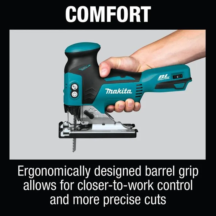 Makita 18-Volt LXT Lithium-Ion Brushless Cordless Barrel Grip Jig Saw Tool-Only with Bonus 18-Volt LXT 5.0 Ah Battery, photo 5 of 11
