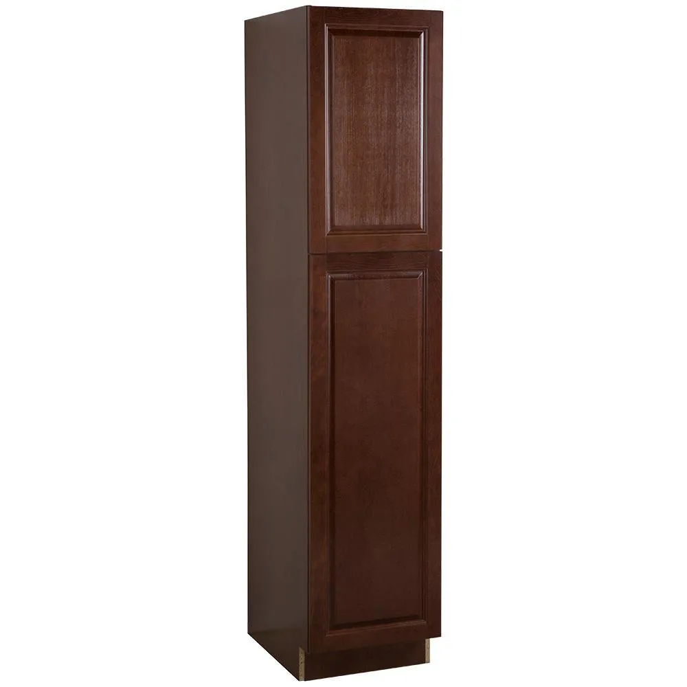 Benton Assembled 18x84x24 in. Pantry Cabinet with Adjustable Shelves in Amber, photo 8 of 15