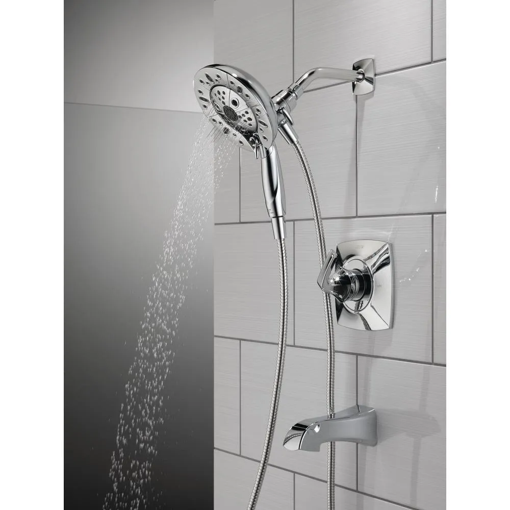 Vesna In2ition 2-in-1 Single-Handle 5-Spray Tub and Shower Faucet in Chrome (Valve Included), photo 12 of 16