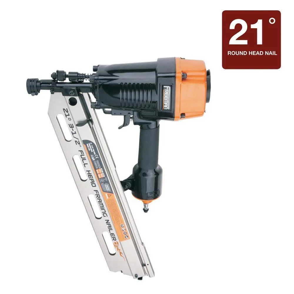 Freeman Pneumatic Framing and Finishing Nailers and Staplers Combo Kit with Canvas Bag and Fasteners (5-Piece), photo 2 of 6