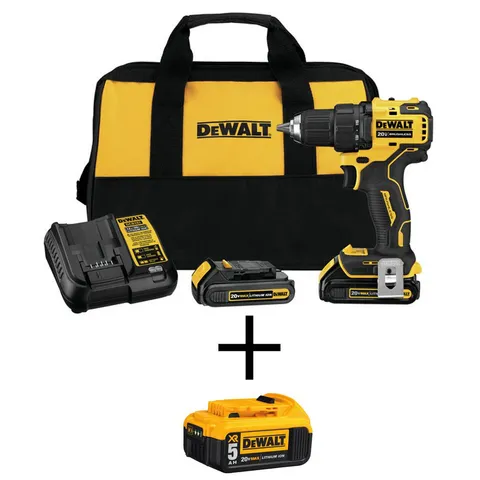 ATOMIC 20-V MAX Li-Ion Brushless Cordless Compact 1/2 in. Drill Driver w/