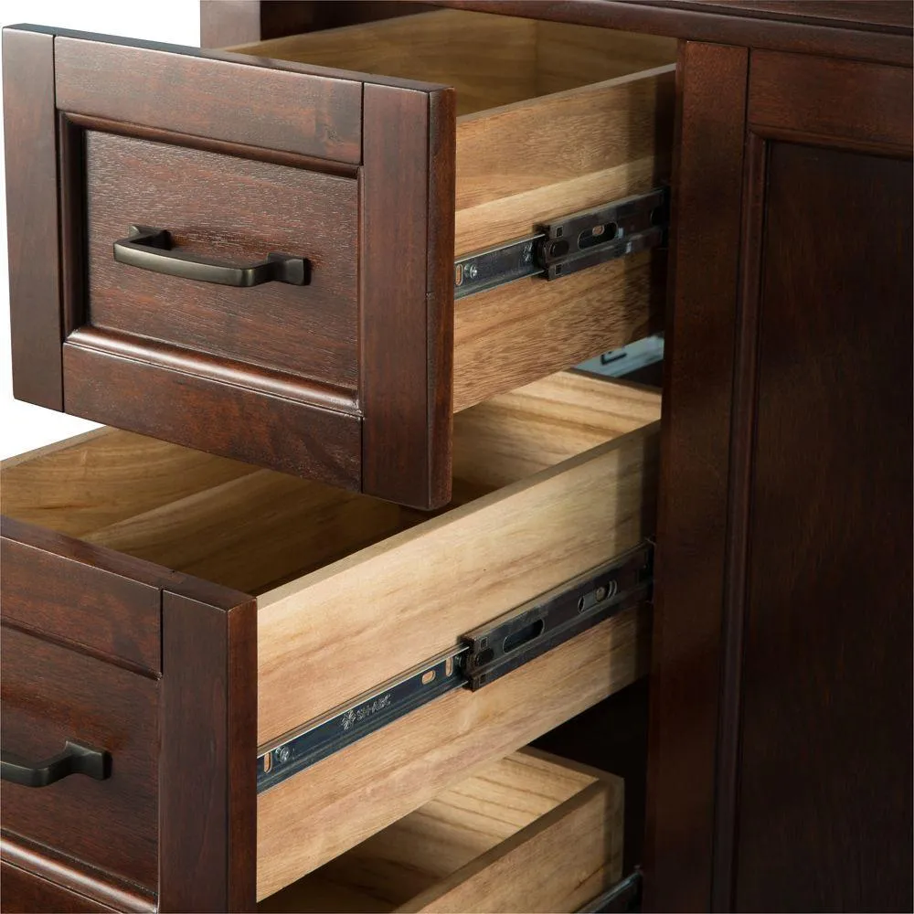 Ashburn 48 in. W Bath Vanity Cabinet Only in Mahogany, photo 10 of 26