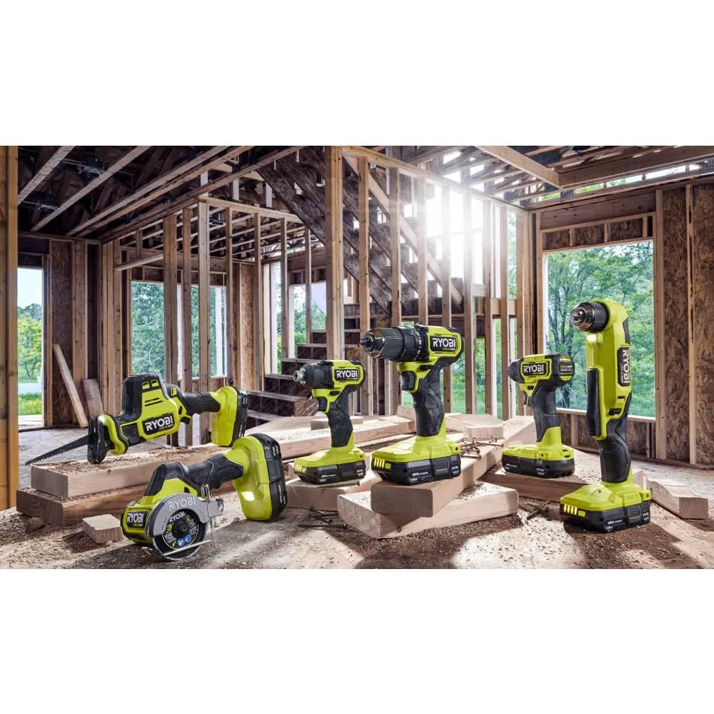 RYOBI ONE+ HP 18V Brushless Cordless Compact 1/4 in. Impact Driver, 3/8 in. Impact Wrench, (2) Batteries, Charger, and Bag, photo 11 of 13