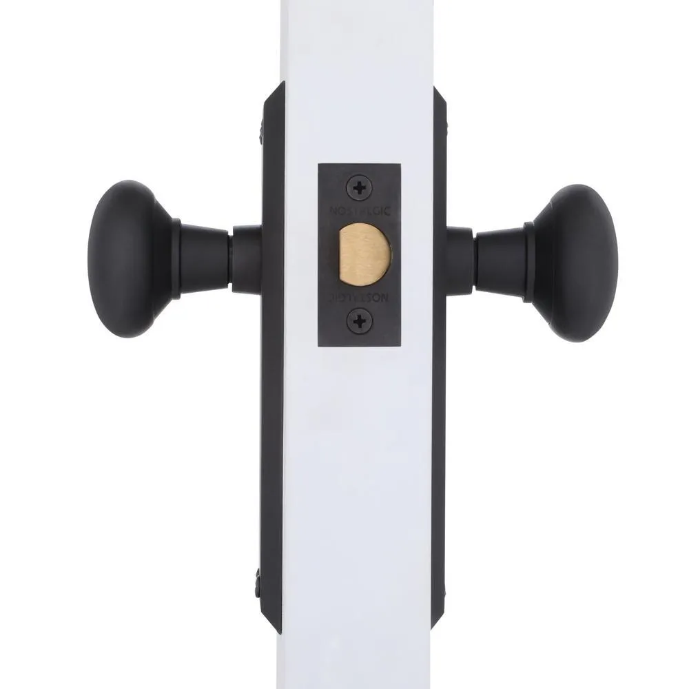 New York Plate 2-3/8 in. Backset Oil-Rubbed Bronze Passage Hall/Closet New York Door Knob, photo 3 of 14