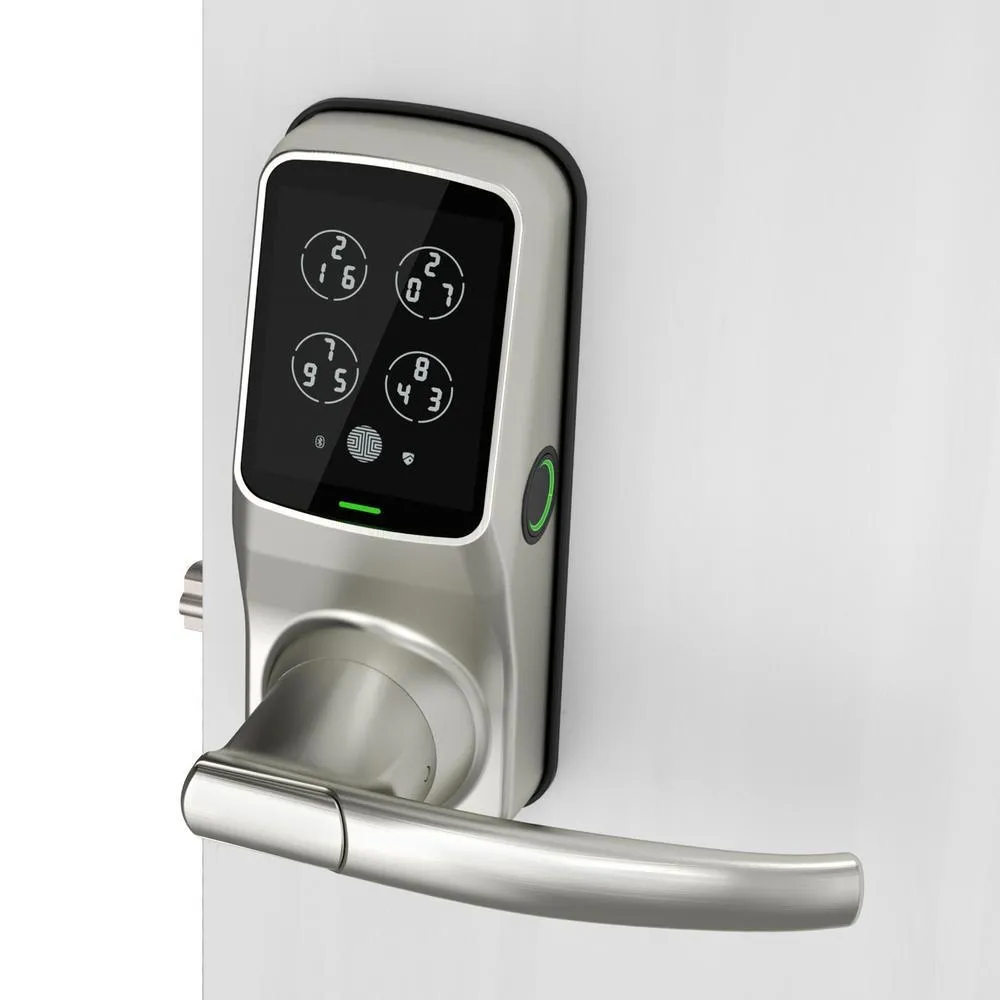 Lockly Secure PRO Satin Nickel Smart Lock Latch with 3D Fingerprint and Wi-Fi (Works with Alexa and Google Home), photo 7 of 9