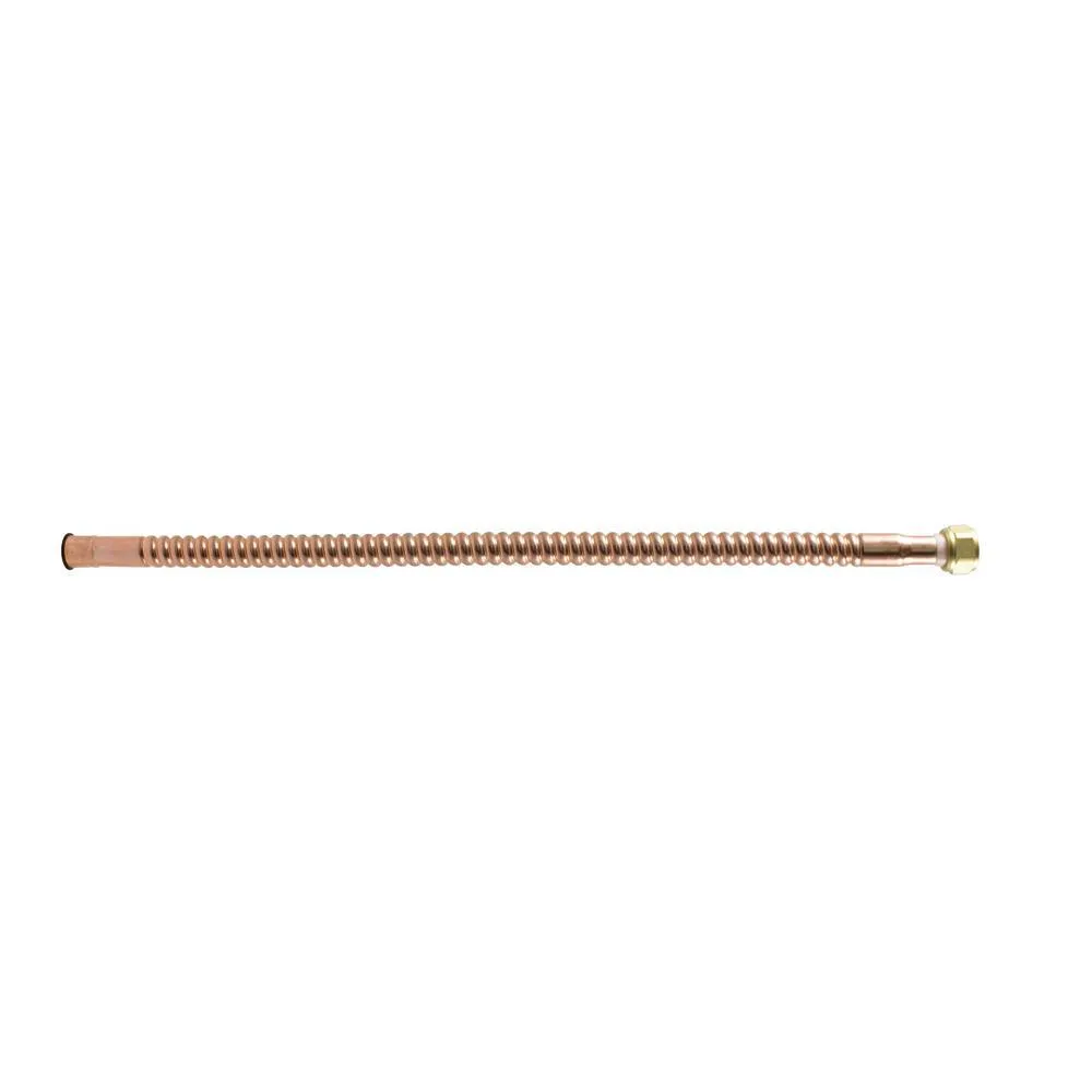 3/4 in. Sweat x 3/4 in. FIP x 12 in. Copper Water Heater Connector, photo 3 of 10