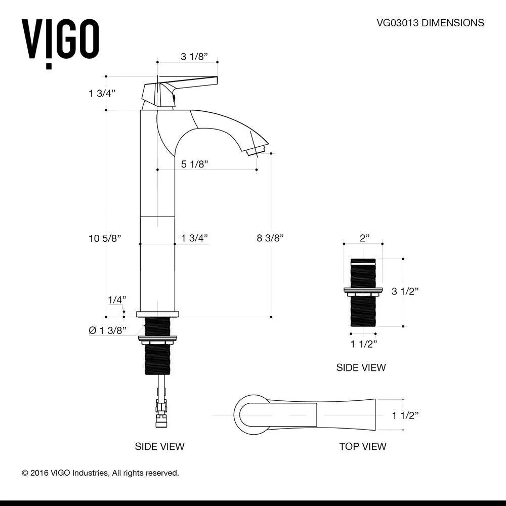 VIGO Hibiscus White Matte Stone Vessel Bathroom Sink and Linus Bathroom Vessel Faucet in Antique Rubbed Bronze w/ Pop up, photo 15 of 16