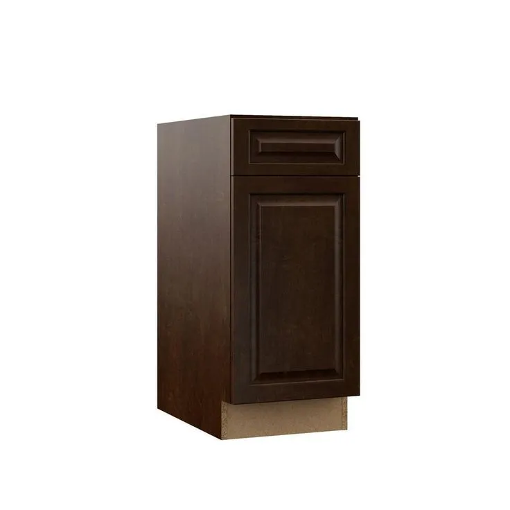 Hampton Bay Designer Series Gretna Assembled 30x34.5x23.75 in. Base Kitchen Cabinet in Espresso, photo 10 of 10