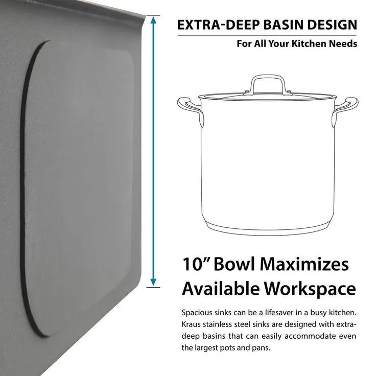 All-in-One Farmhouse Apron Front Stainless Steel 33 in. Double Bowl Kitchen Sink with Faucet in Stainless Steel, photo 8 of 11