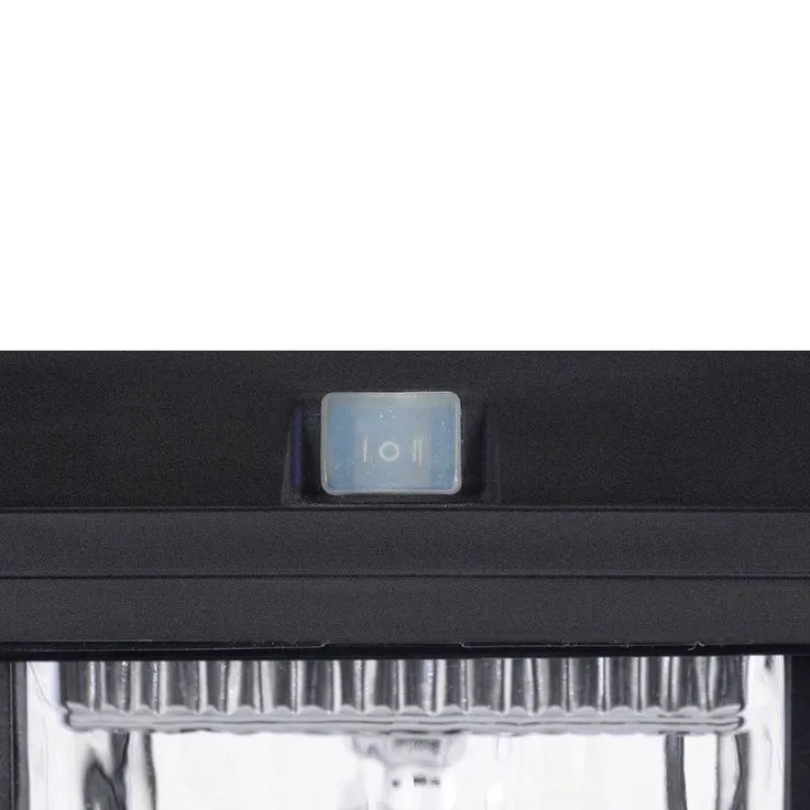 Gama Sonic Aspen Outdoor Black Integrated LED Post Light with 3 in. Fitter and GS Solar LED Light Bulb, photo 5 of 6