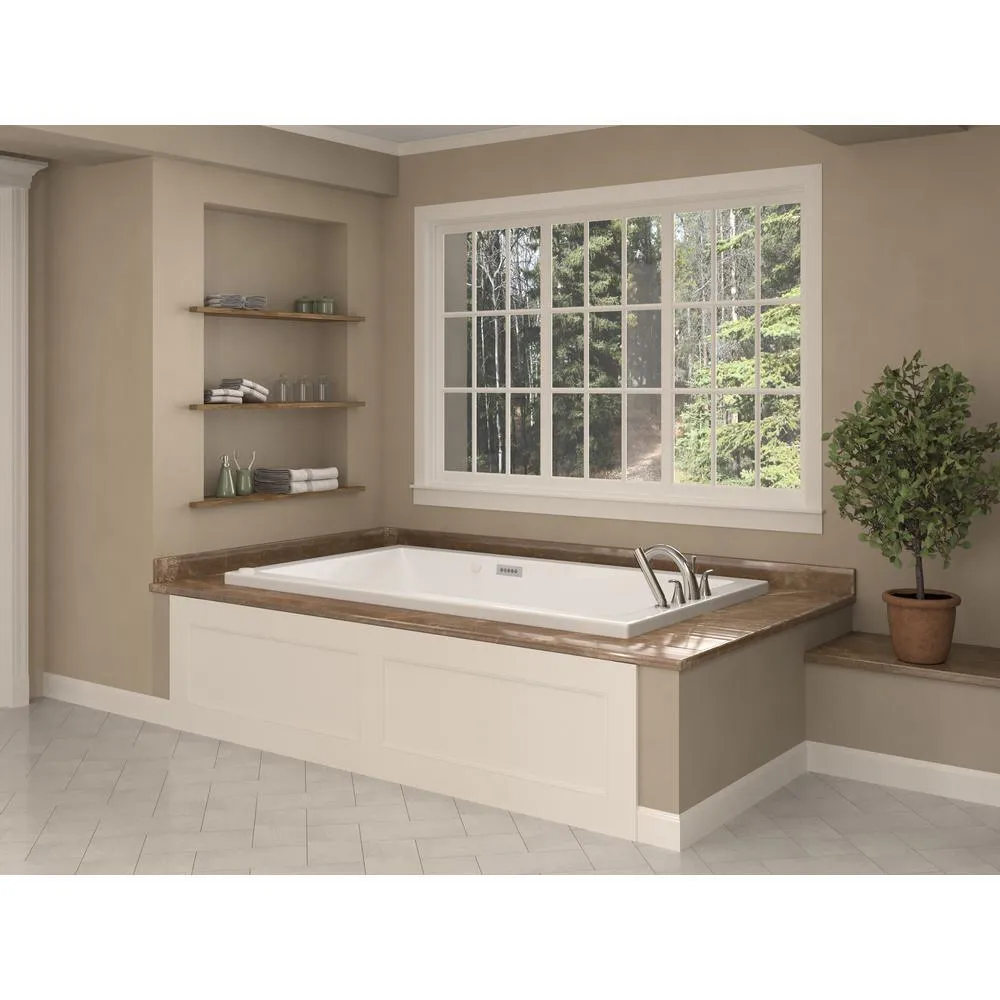 Universal Tubs Sapphire Diamond Series 5 ft. Right-Drain Rectangular Drop-in Whirlpool and Air Bath Tub in White, photo 10 of 21