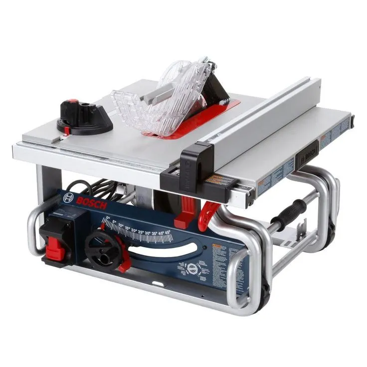 Bosch 15 Amp 10 in. Corded Portable Worksite Bench Table Saw with Smart Guard System and 24-Tooth Carbide Saw Blade, photo 3 of 11