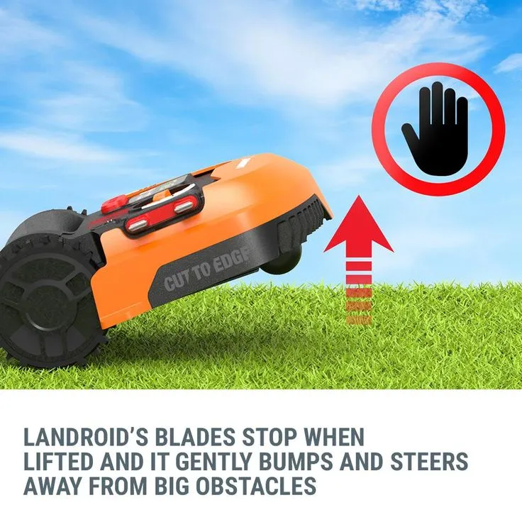 Worx Power Share 20-Volt 9 in. Robotic Landroid Mower, Brushless Wheel Motors, Wifi Plus Phone App with GPS Module Included, photo 9 of 11