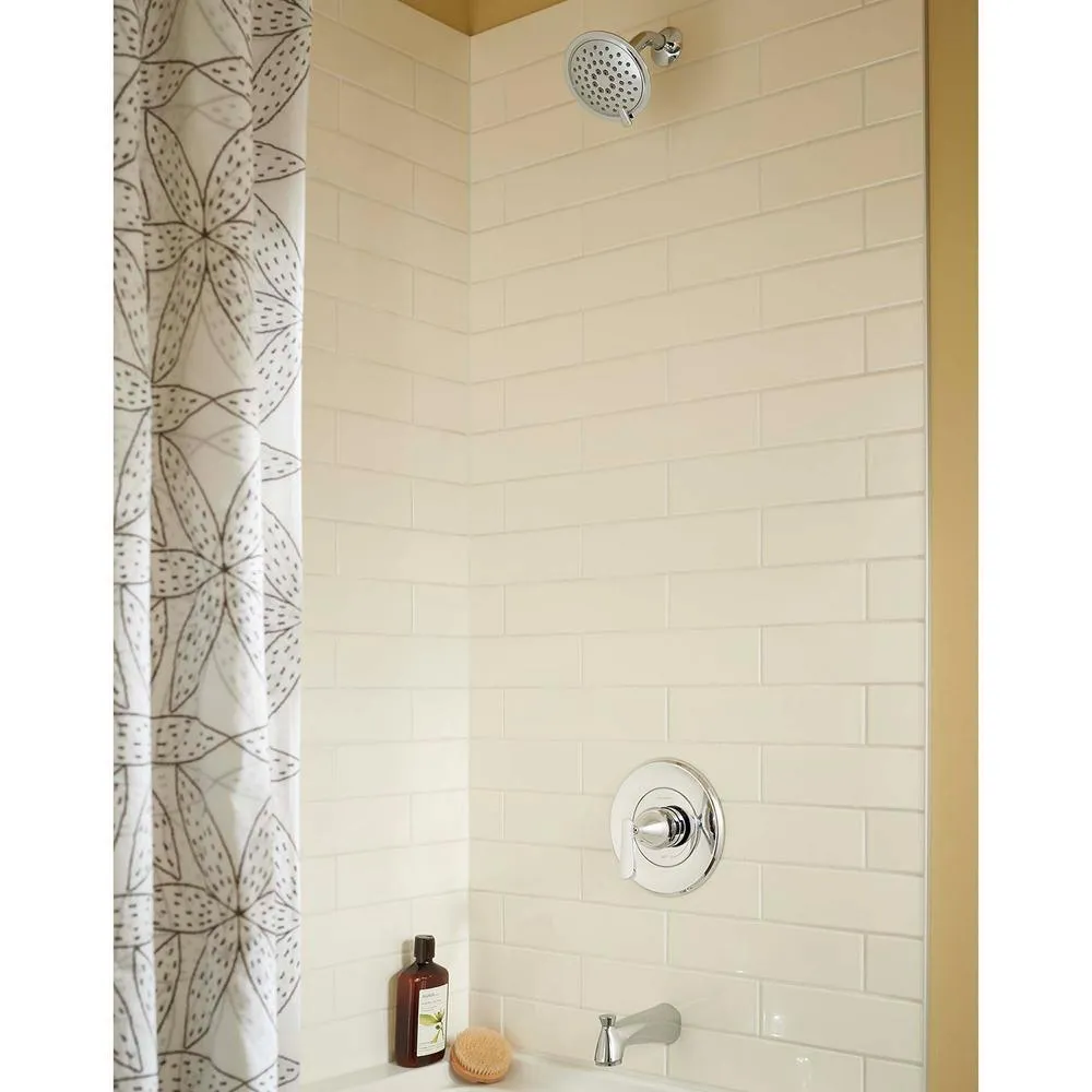 Chatfield Single-Handle 3-Spray Tub and Shower Faucet and 4 in. Centerset Bathroom Faucet Set in Polished Chrome, photo 9 of 9