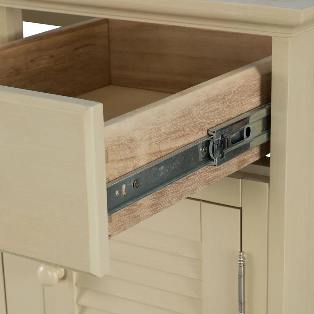 Cottage 48 in. W Bath Vanity Cabinet Only in Antique White, photo 6 of 17