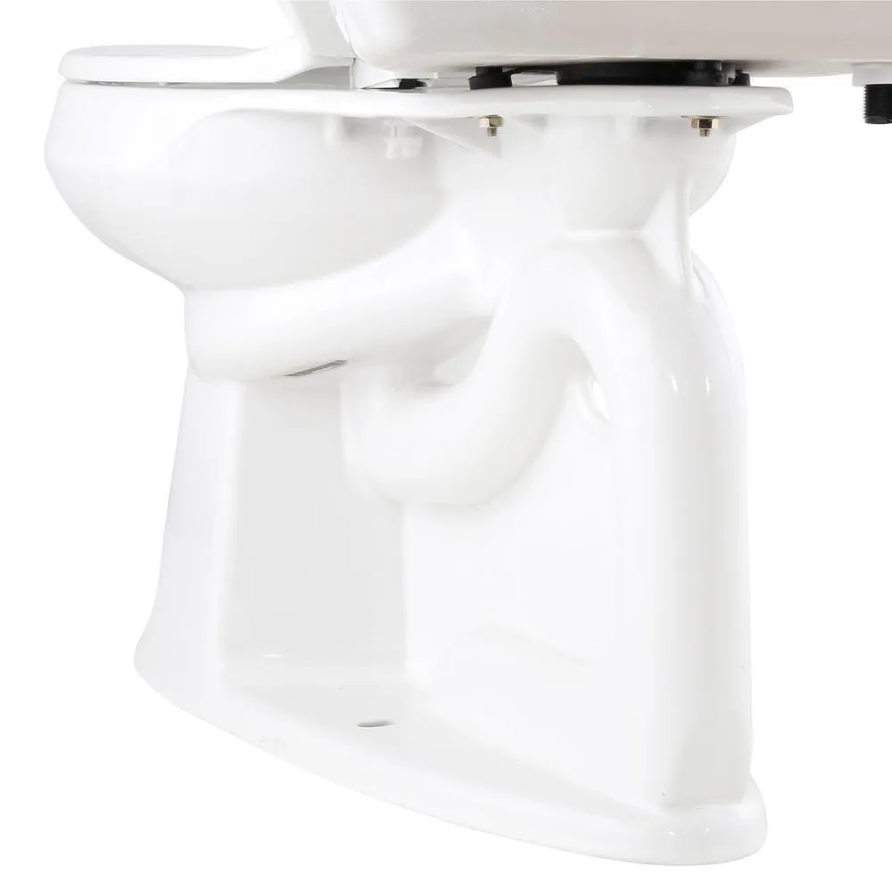 Highline 2-Piece Complete Solution 1.28 GPF Single Flush Elongated Toilet in White with Seat Included (3-Pack), photo 4 of 16