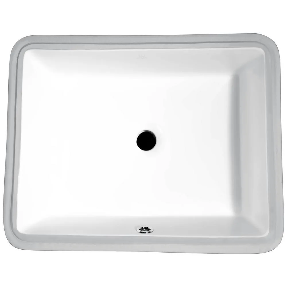 ANZZI Dahlia Series 7.25 in. Ceramic Undermount Bathroom Sink Basin in White, photo 6 of 12