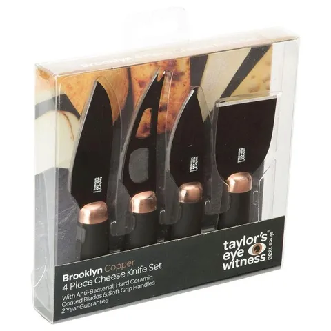 Brooklyn Copper 4-Piece Cheese Knife Set