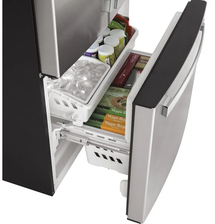 GE 18.6 cu. ft. French Door Refrigerator in Stainless Steel, Counter Depth, photo 3 of 8