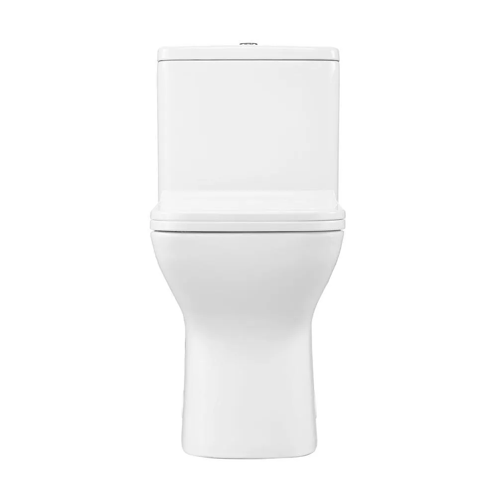 Swiss Madison Carre 1-Piece 0.8/1.28 GPF Dual Flush Square Toilet in White, Seat Included, photo 6 of 13