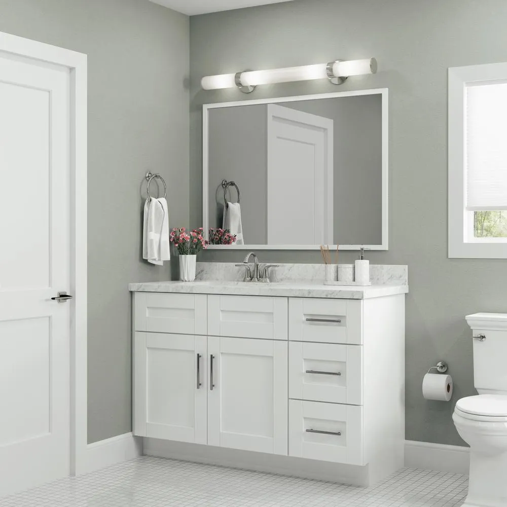 Vesper White Shaker Assembled Plywood 36 in. x 34.5 in. x 24 in. Sink Base Kitchen Cabinet with Soft Close, photo 4 of 10