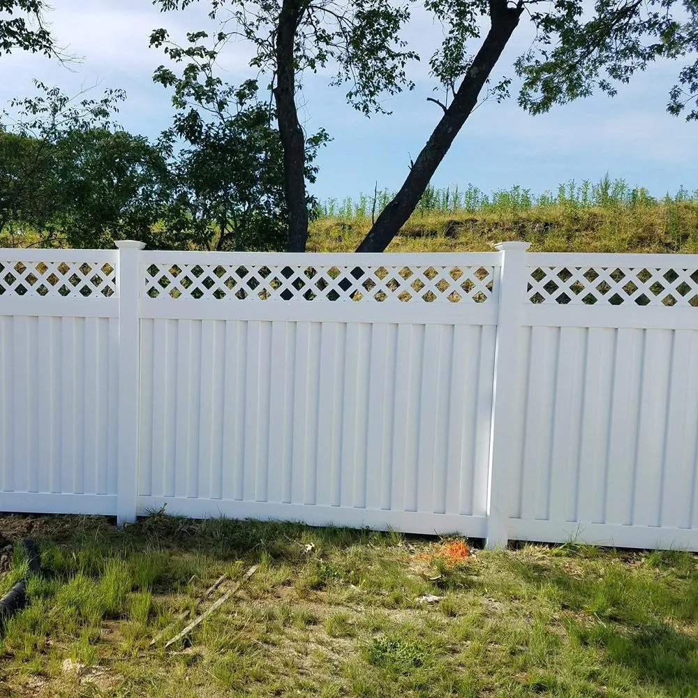 Weatherables Clearwater 6 ft. H x 8 ft. W White Vinyl Privacy Fence Panel Kit, photo 5 of 7