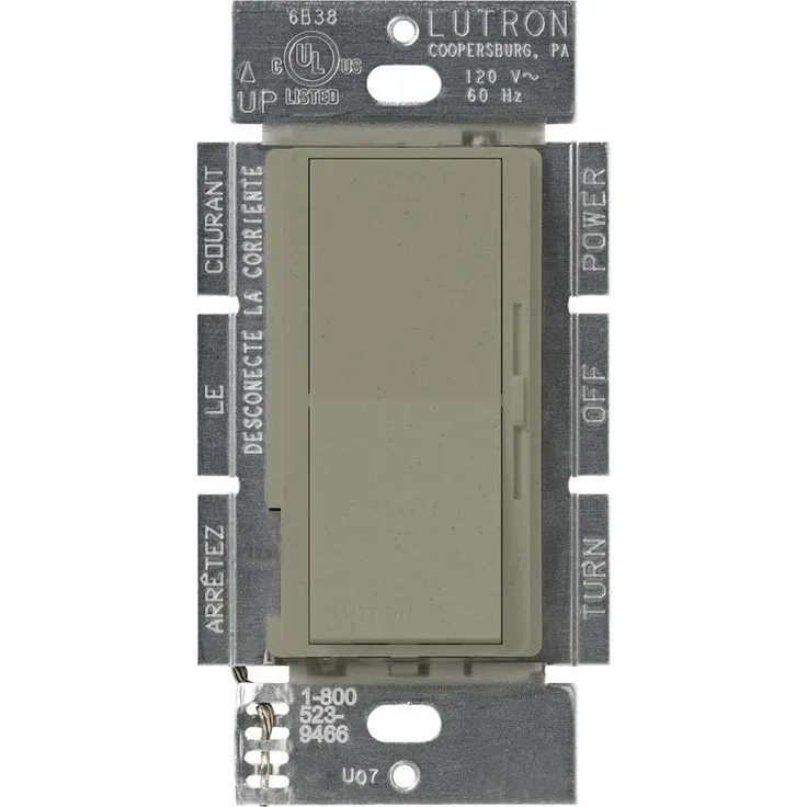 Lutron Diva 1.5 Amp Single-Pole/3-Way 3-Speed Fan Control, Light Almond, photo 3 of 3