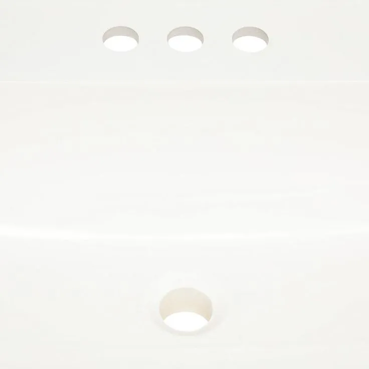 31 in. W x 22 in. D Cultured Marble Vanity Top in White with White Sink, photo 7 of 8