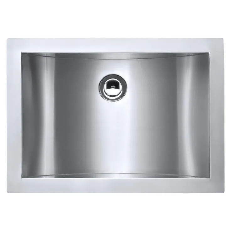 Ruvati 21 in. Undermount 18-Gauge Stainless Steel Bathroom Sink, photo 3 of 6