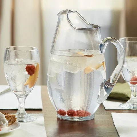 Carolina 7-Piece Clear Glass Entertainment Set