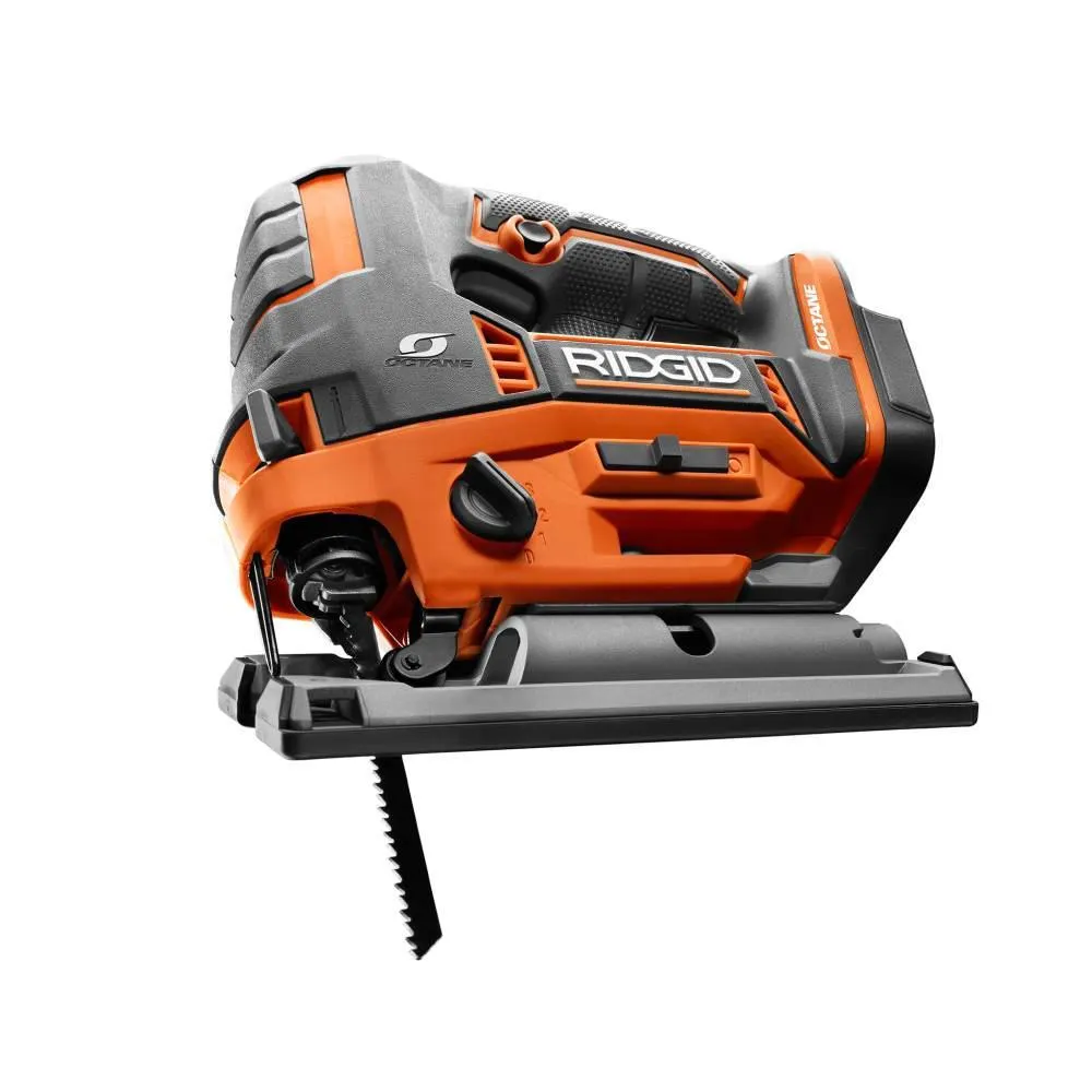 RIDGID 18-Volt Cordless 2-Tool Combo Kit with OCTANE Brushless Jig Saw and Brushless 3 in. x 18 in. Belt Sander (Tools Only), photo 6 of 12