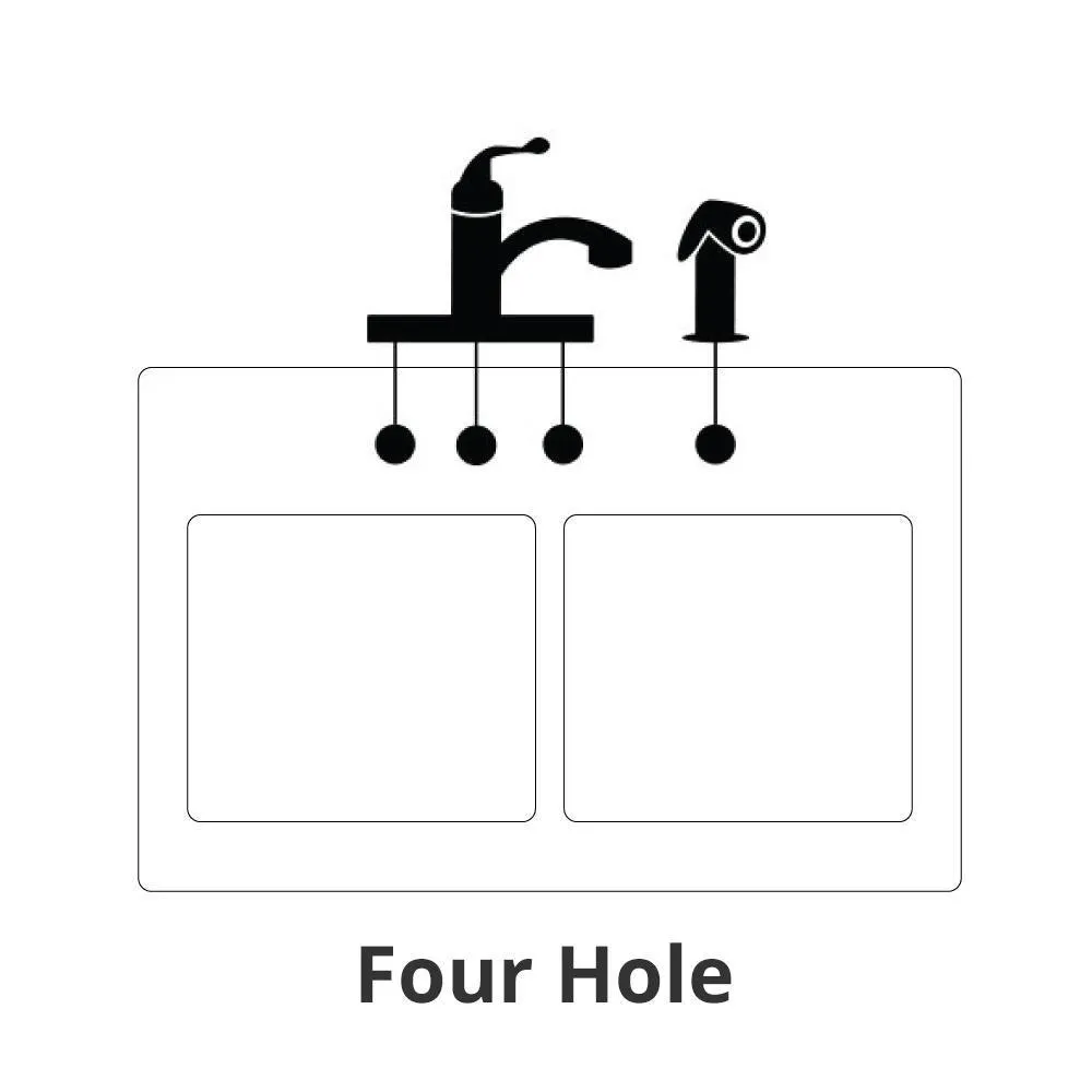 Premiere Gourmet Series Drop-In Stainless Steel 41 in. 4-Hole Triple Bowl Kitchen Sink, photo 7 of 7